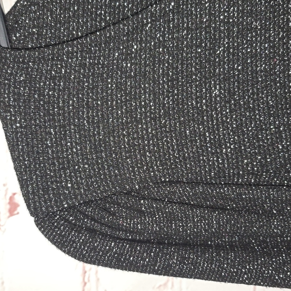 CATO Black Silver Metallic Lightweight Sweater Womens Size 18/20W - Picture 4 of 11